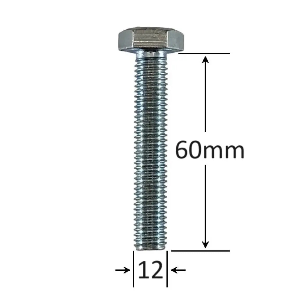 Surub Filet Metric M12x60mm Cap Hexagonal DIN 933 Gr.8.8 – 50buc/cutie