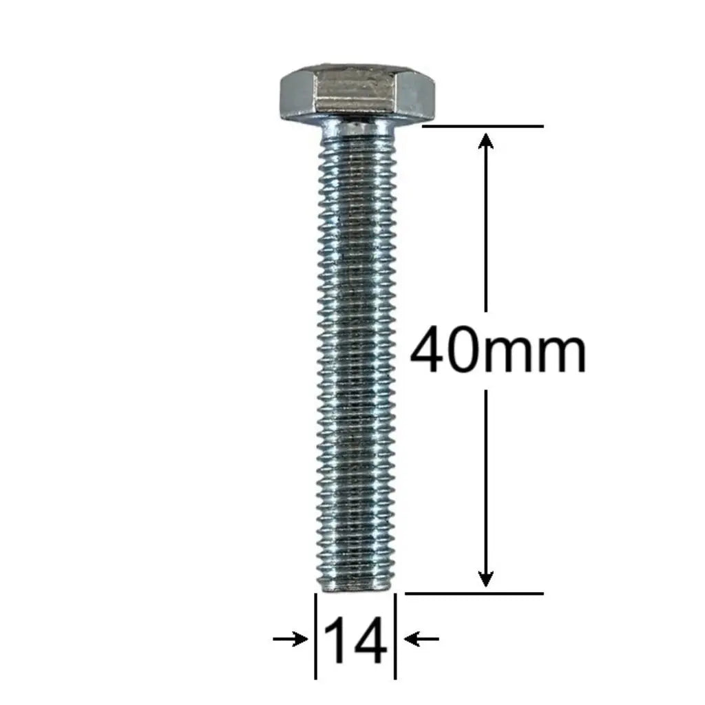 Surub Filet Metric M14x40mm Cap Hexagonal DIN 933 Gr.8.8 – 25buc/cutie