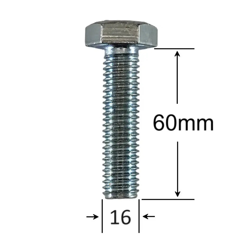 Surub Filet Metric M16x60mm Cap Hexagonal DIN 933 Gr.8.8 – 25buc/cutie