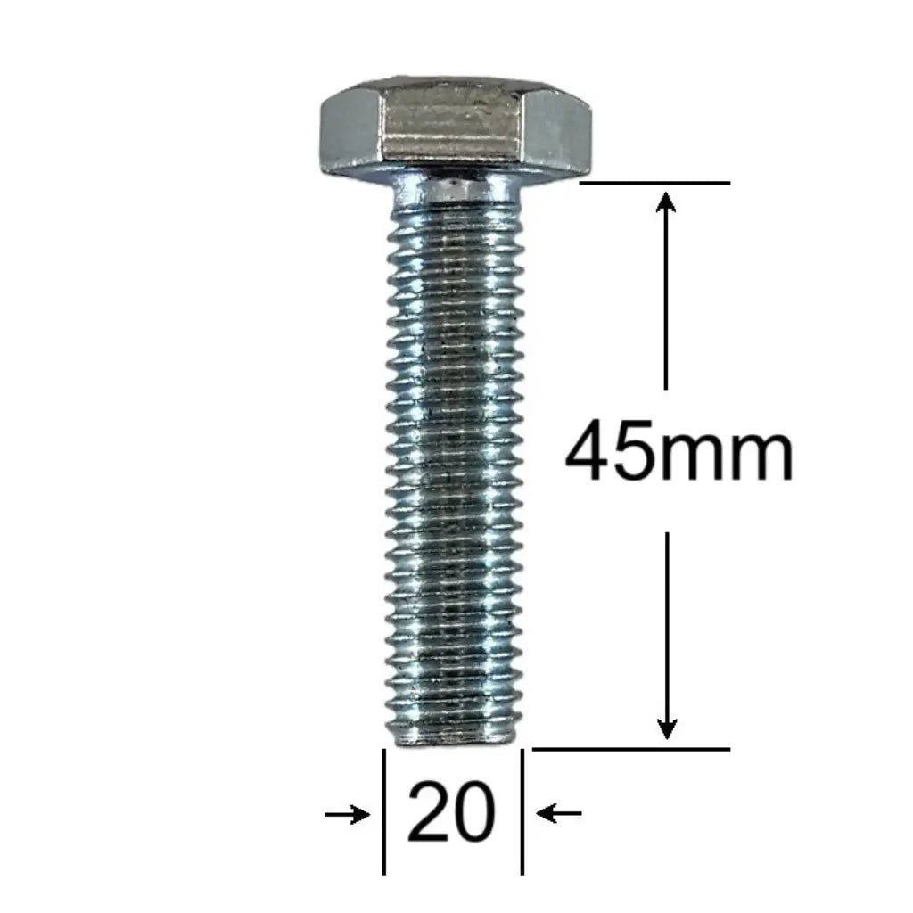 Surub Filet Metric M20x45mm Cap Hexagonal DIN 933 Gr.8.8 – 25buc/cutie