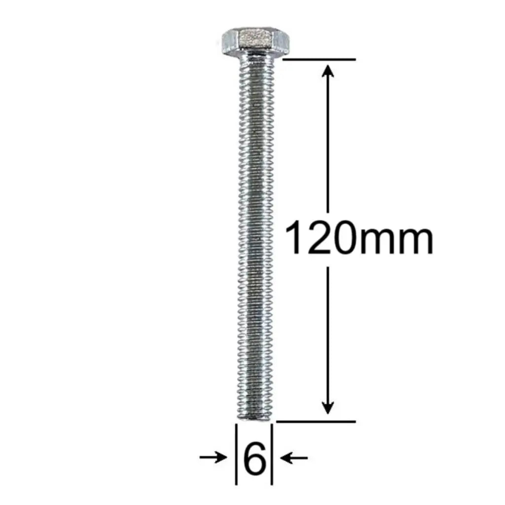Surub Filet Metric M6x120mm Cap Hexagonal DIN 933 Gr.8.8 – 100buc/cutie