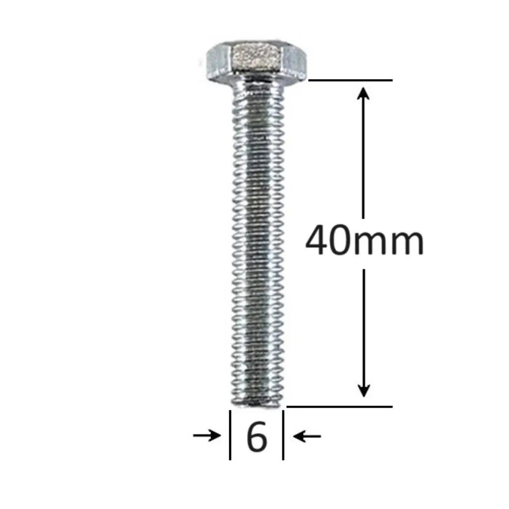 Surub Filet Metric M6x40mm Cap Hexagonal DIN 933 Gr.8.8 – 200buc/cutie