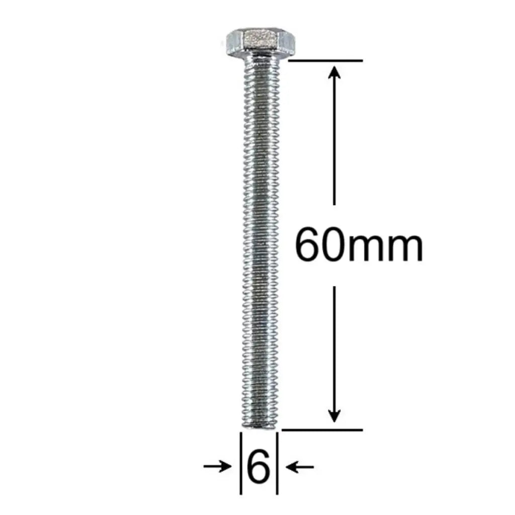 Surub Filet Metric M6x60mm Cap Hexagonal DIN 933 Gr.8.8 – 200buc/cutie