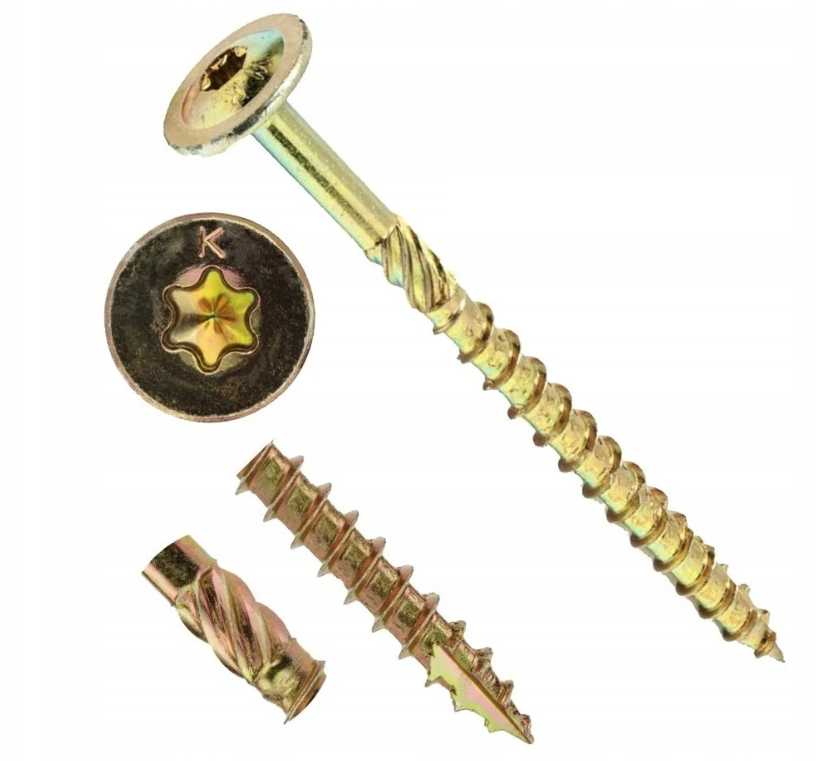 Suruburi dulgher TORX pentru lemn cap plat