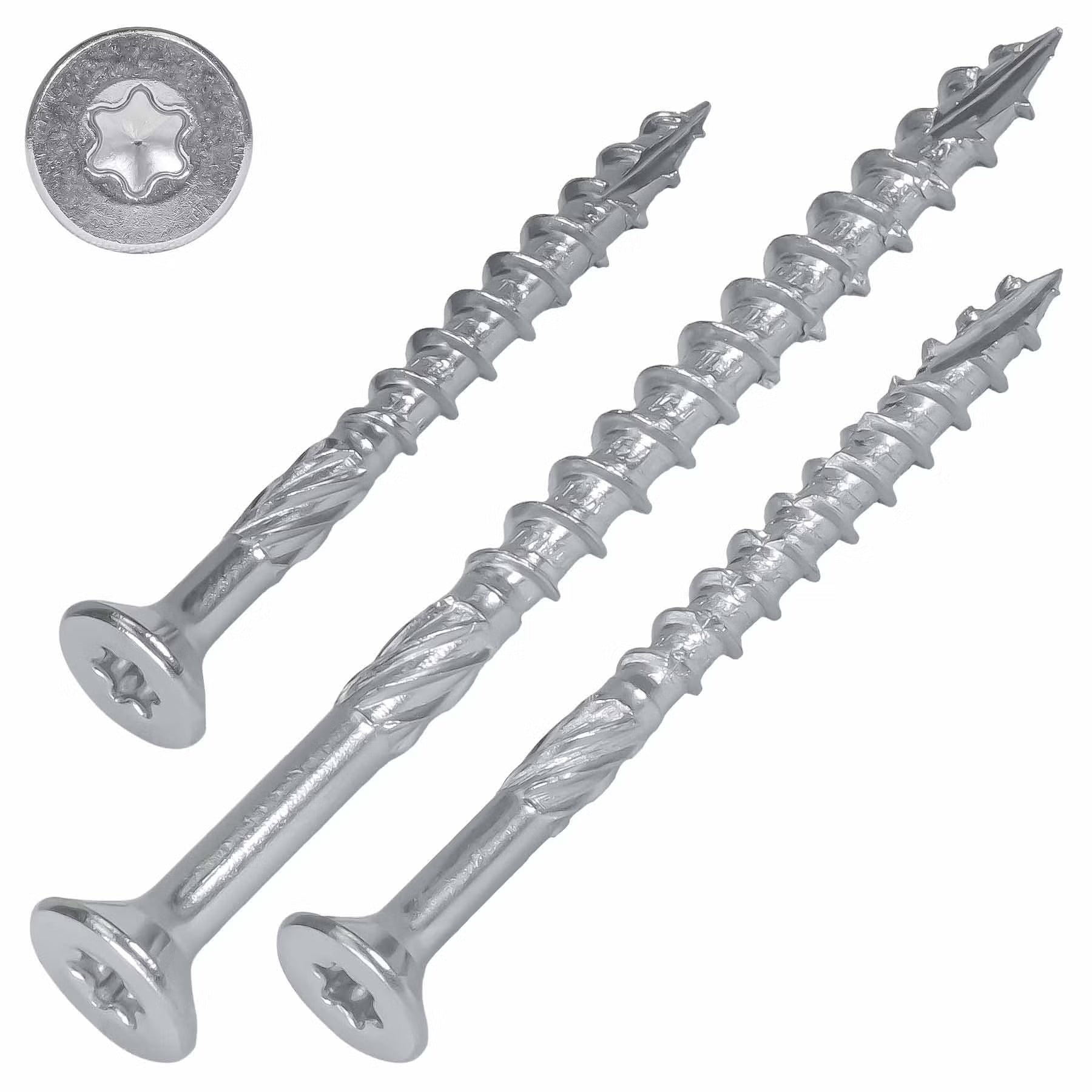 Suruburi lemn pentru dulgherie, cap inecat, zincate TX25 - 5x80 mm 200buc/cutie