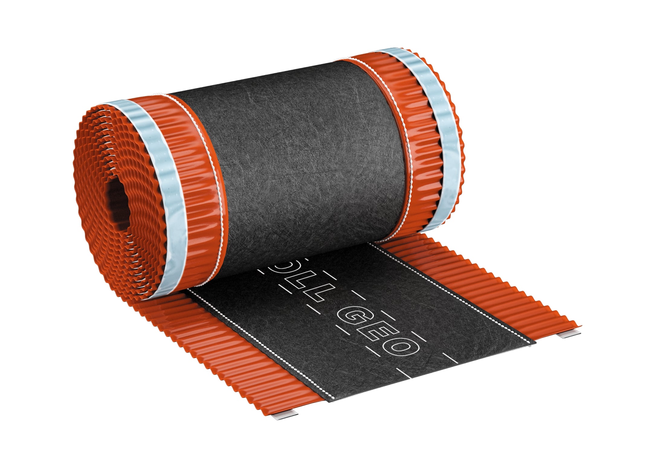 Roll-o-mat cu geotextil, 310mm culoare caramiziu, RAL 8004