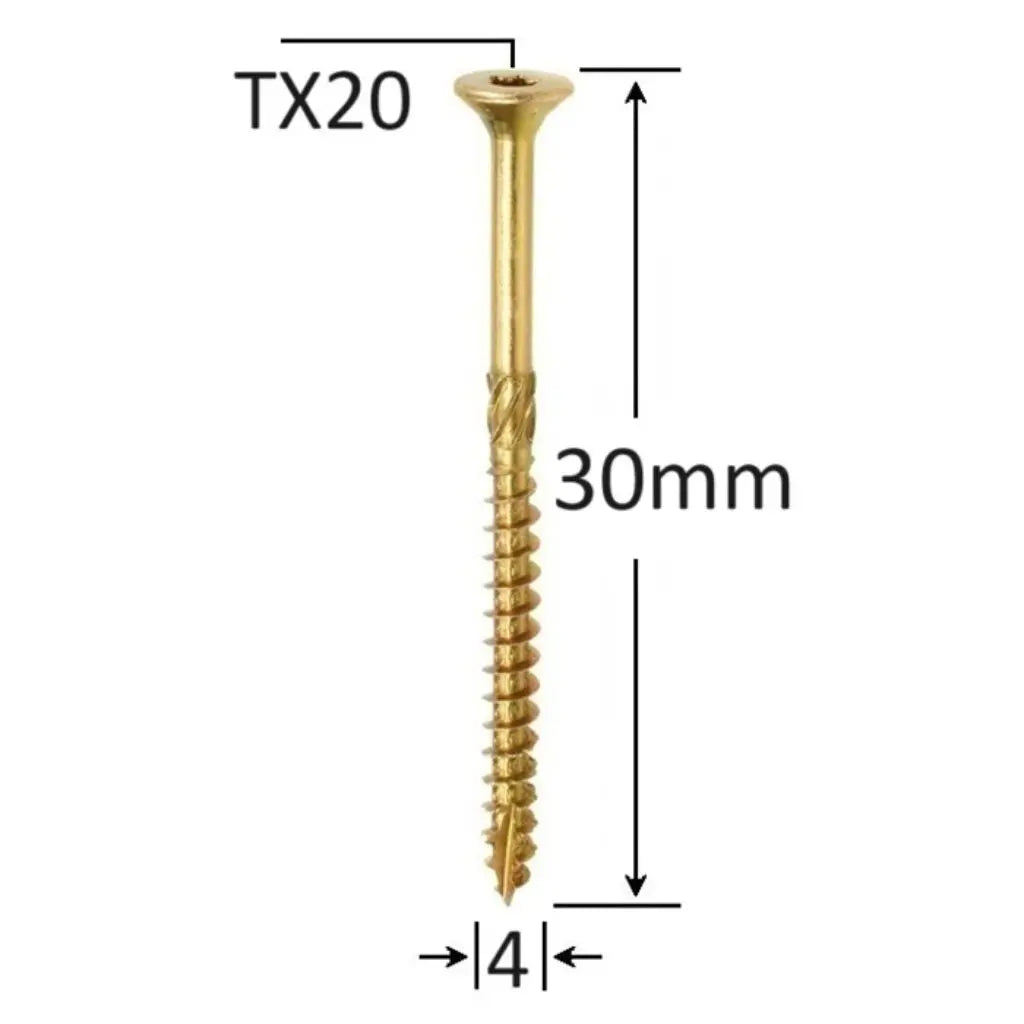 Surub Dulgherie Cap Inecat 4x30mm – 1000buc/cutie