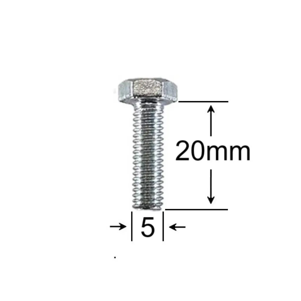 Surub Filet Metric M5x20mm Cap Hexagonal DIN 933 Gr.8.8 – 500buc/cutie