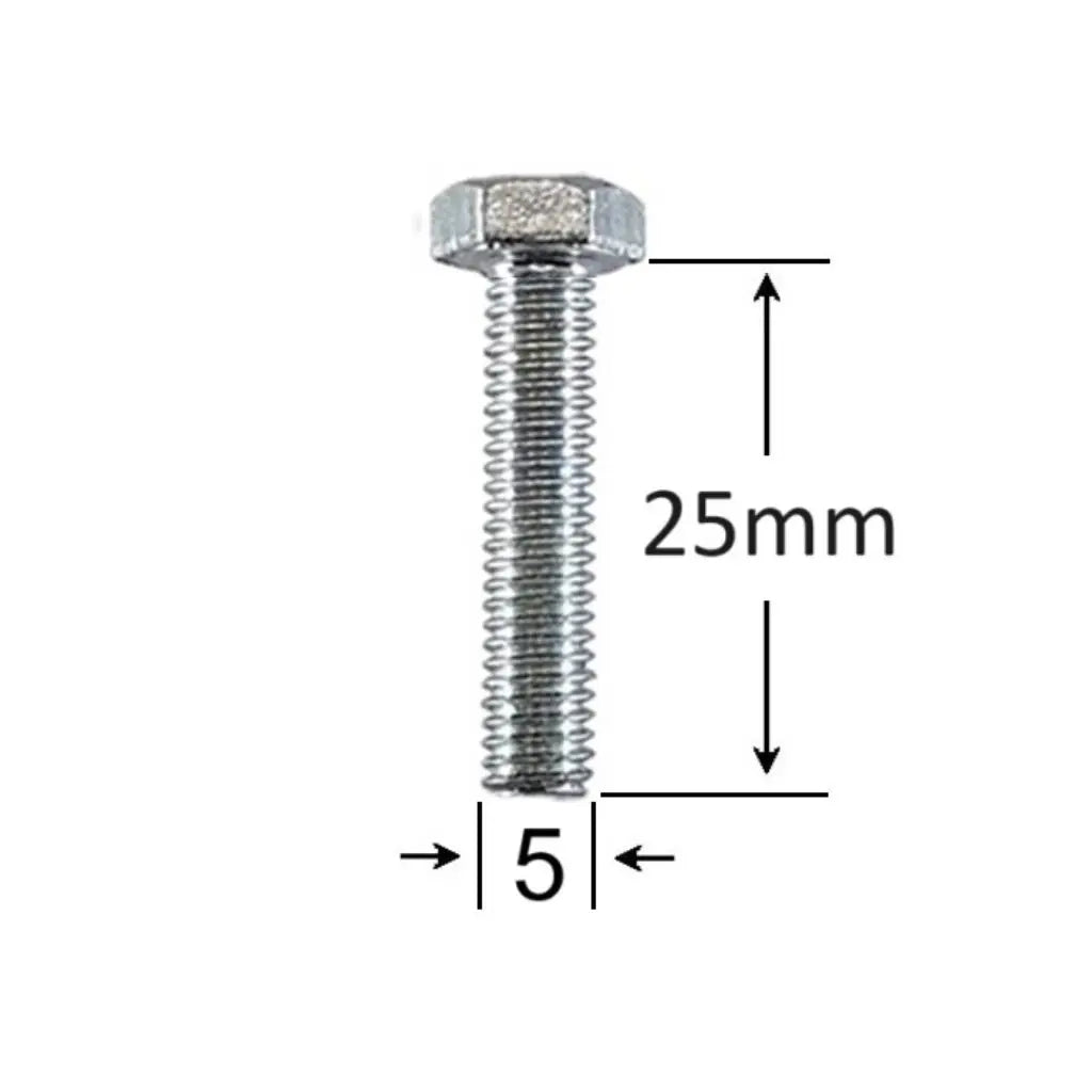 Surub Filet Metric M5x25mm Cap Hexagonal DIN 933 Gr.8.8 – 500buc/cutie