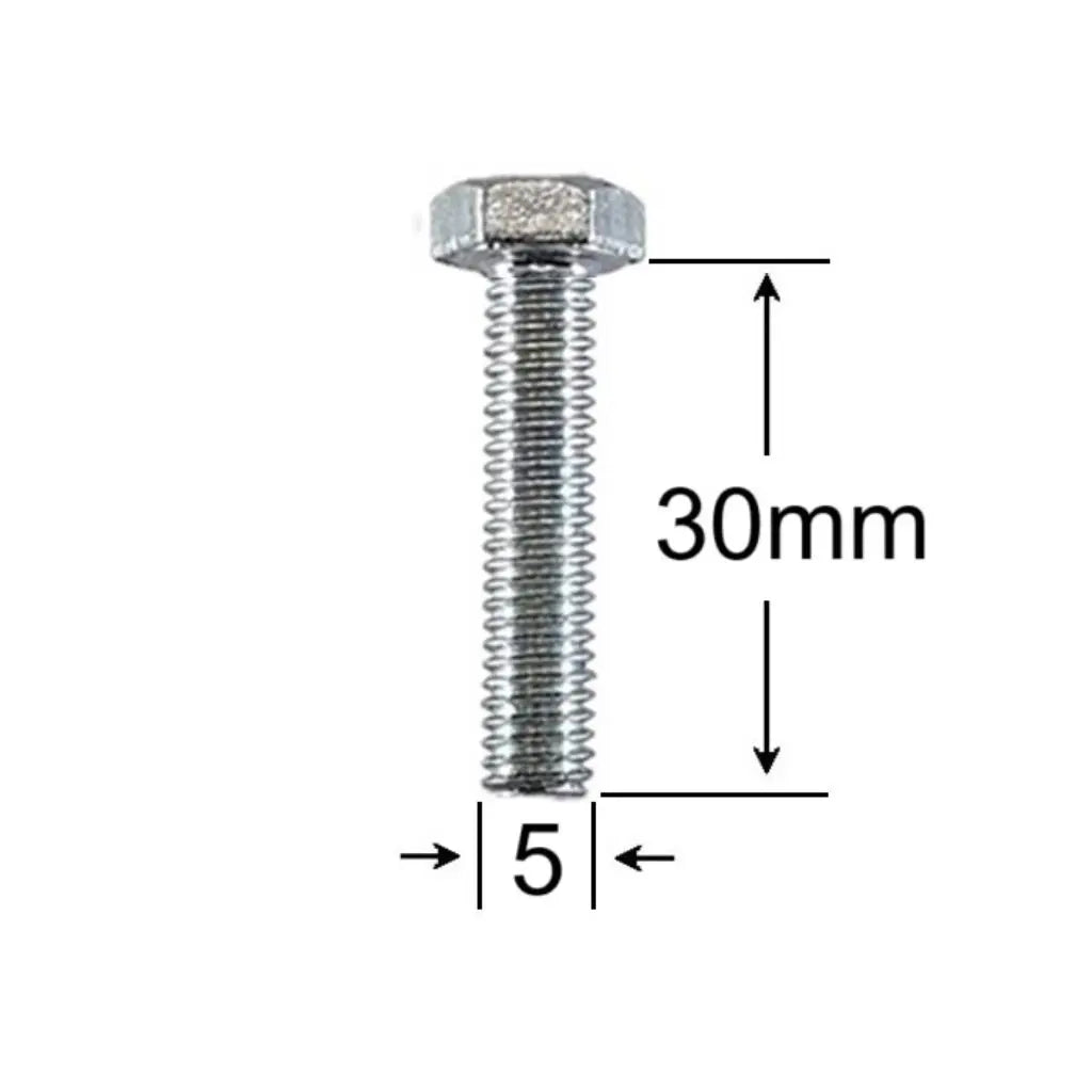 Surub Filet Metric M5x30mm Cap Hexagonal DIN 933 Gr.8.8 – 100buc/cutie