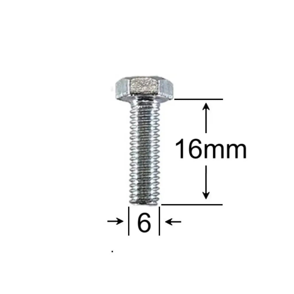 Surub Filet Metric M6x16mm Cap Hexagonal DIN 933 Gr.8.8 – 500buc/cutie