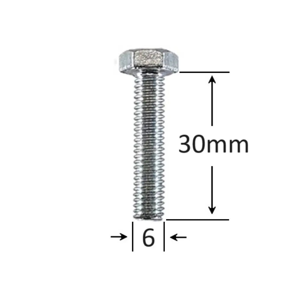 Surub Filet Metric M6x30mm Cap Hexagonal DIN 933 Gr.8.8 – 500buc/cutie