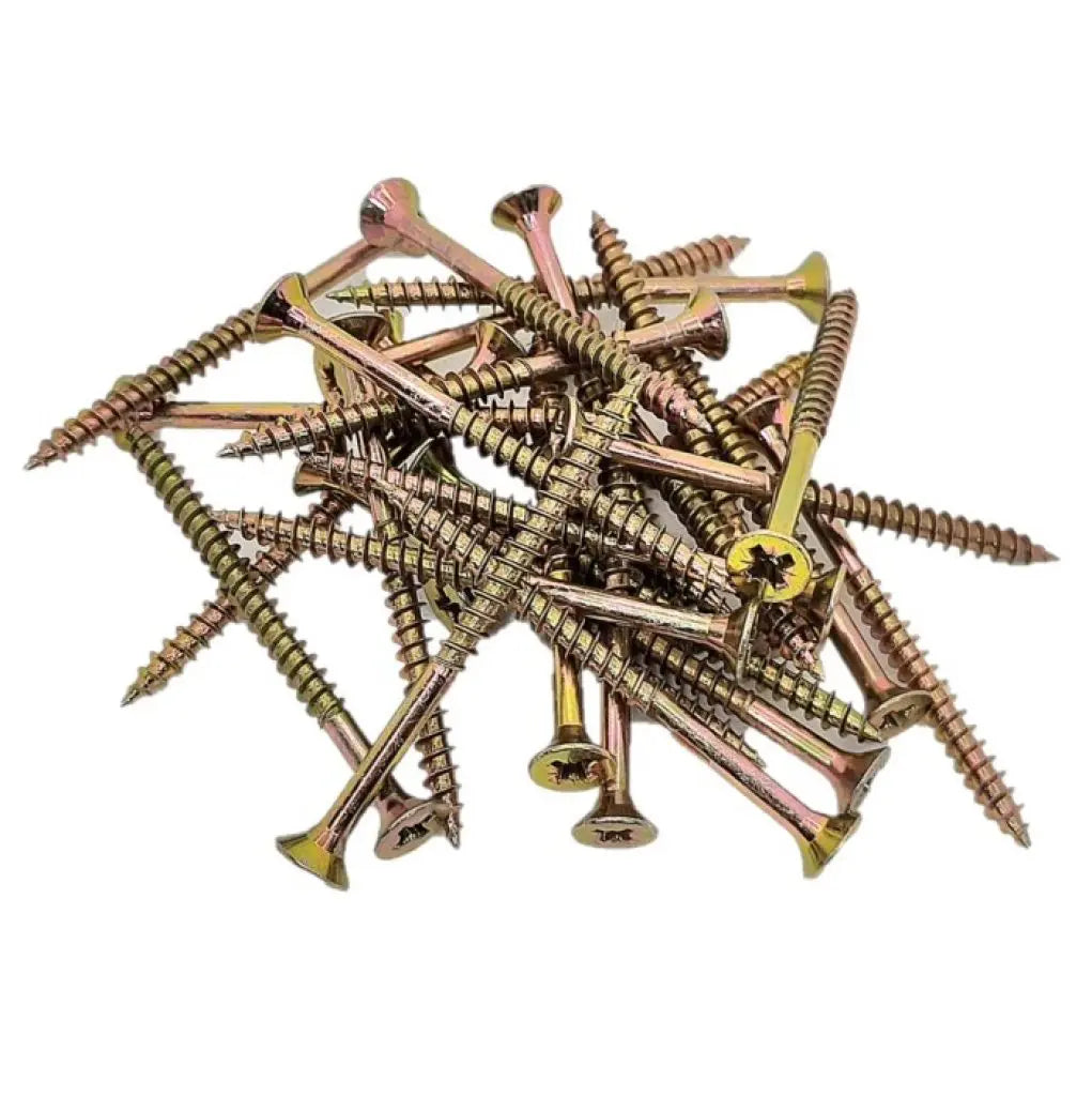 Holsurub galben pentru pal/lemn cap inecat, filet partial 6x60mm cu cap PZ, 200 buc/cutie